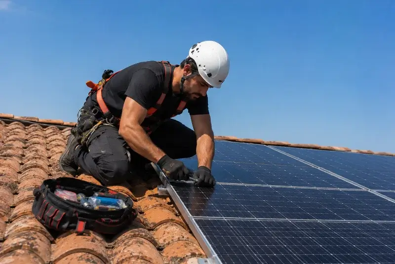 Maintenance et monitoring de panneaux solaires à Plessé