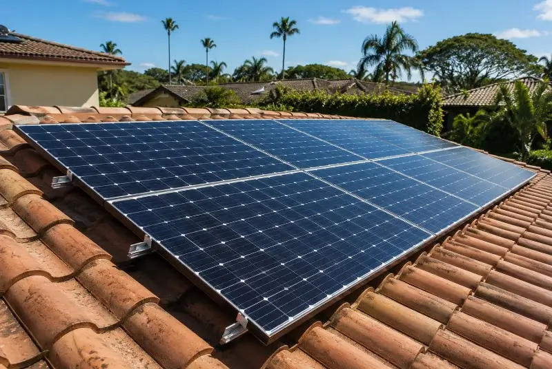Installation de panneaux solaires à Plessé
